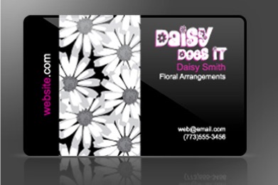 dais does it floral business cards 