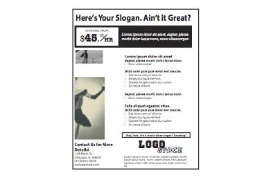 black and white text-heavy flyer 