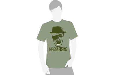 heisenbrains breaking bad parody t-shirt 